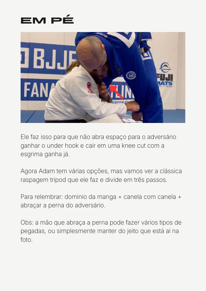 Página do material sobre jogo em pé